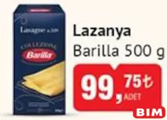 BARİLLA LAZANYA 500 G fiyat ve kampanya bilgisi